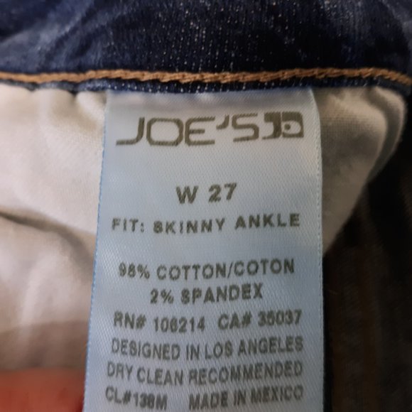 Joe's Jeans Women's Skinny Ankle Jeans Size 27 Distressed Keagan Wash Mid Rise - Picture 15 of 16